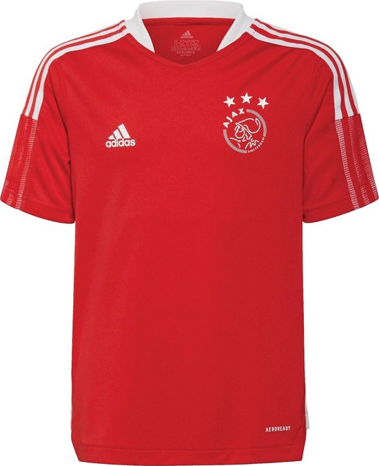 stel je voor fotografie Tot adidas Ajax Sportshirt - Maat 164 - Unisex - rood - wit | bol.com