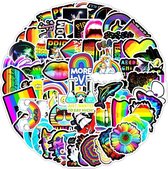 Winkrs | Regenboog stickers | LGBT Stickers | Coole Stickers | Pride Stickers | 100 regenboog stickers - voor laptop, ipad, telefoon, schrift, muur etc.