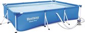 |zwembad|Frame Pool Deluxe Splash - Steel Pro, set met filterpomp, 300 x 201 x 66 cm, blauw
