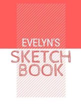 Evelyn's Sketchbook: Personalized red sketchbook with name