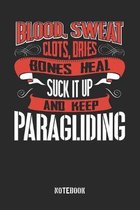 Blood Sweat clots dries. Shut up and keep Paragliding