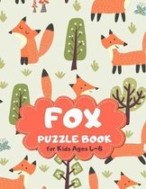 Fox Puzzle Book for Kids Ages 4-8