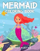 Mermaid Coloring Book for Kids Ages 4-8