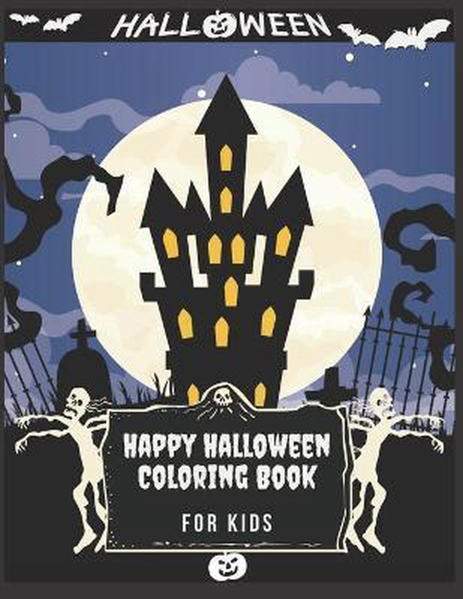 Happy Halloween Coloring Book For Kids van Nayla Halloween Collection