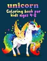 unicorn coloring book for kids ages 4-8