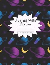 Draw and Write Notebook Primary Ruled 8.5  x 11  in / 21.59 x 27.94 cm