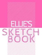 Ellie's Sketchbook: Personalized Crayon Sketchbook with Name