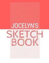 Jocelyn's Sketchbook: Personalized red sketchbook with name