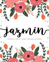 Jazmin: Notebook - Libreta - Cahier - Taccuino - Notizbuch: 110 pages paginas seiten pagine