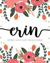 Erin: Notebook - Libreta - Cahier - Taccuino - Notizbuch: 110 pages paginas seiten pagine