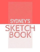 Sydney's Sketchbook: Personalized red sketchbook with name