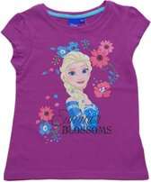 Disney Frozen | T-shirt | Elsa | Paars | 104 cm | 4 jaar | 100% Katoen