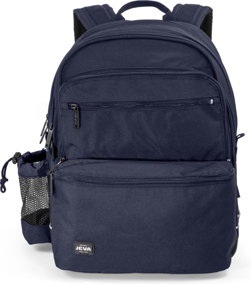 JEVA Square Indigo - Rugzak met Gymtas