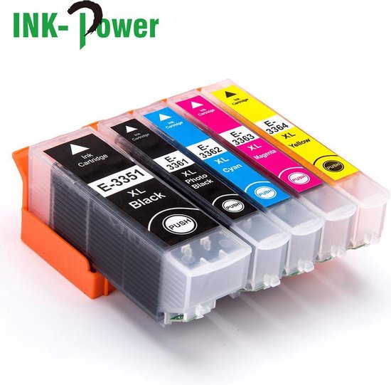 Cartouche d'encre pour Epson 33XL - Multipack de 5 pièces - Avec puce -  33XL -... | bol.com