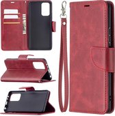 Xiaomi Redmi Note 10 Pro Hoesje - MobyDefend Wallet Book Case Met Koord - Rood - GSM Hoesje - Telefoonhoesje Geschikt Voor: Xiaomi Redmi Note 10 Pro