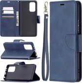 Xiaomi Redmi Note 10 Pro Hoesje - MobyDefend Wallet Book Case Met Koord - Blauw - GSM Hoesje - Telefoonhoesje Geschikt Voor: Xiaomi Redmi Note 10 Pro