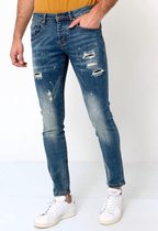 Slim Fit Spijkerbroek Heren - D-3092 - Blauw