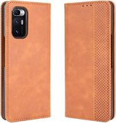 Voor Xiaomi Mi Fold Magnetische Gesp Retro Crazy Horse Textuur Horizontale Flip Leather Case met Houder & Kaartsleuven & Fotolijst (Bruin)