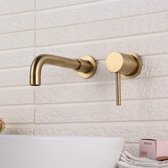 Inbouw wastafelkraan Brushed Gold van € 129,95 voor € 99,95