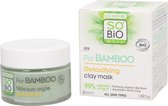 SO’Bio étic PurBAMBOO Clay Mask Diepe reiniging, die zorgt voor een verfijnde huid