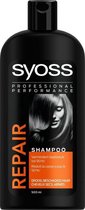 Syoss Professional Performance - Shampoo Repair - voor droog, beschadigd haar - 6 x 500 ml