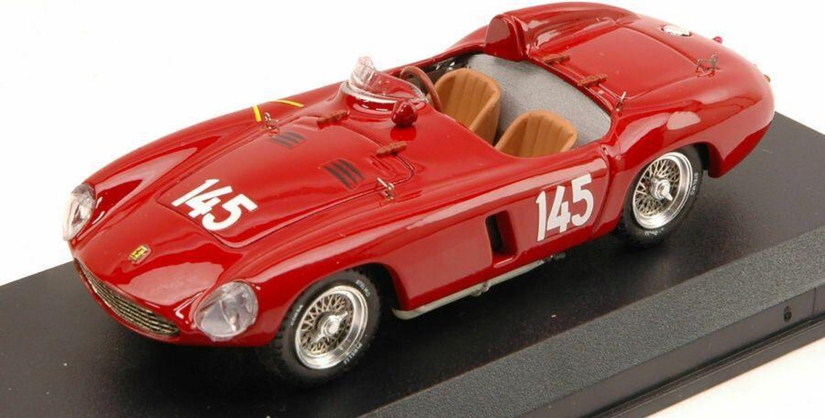 De 1:43 Diecast Modelcar van de Ferrari 750 Monza #145 van TiefenCastel in 1956. De bestuurder was P. Monteverdi. De fabrikant van het schaalmodel is Art-Model. Dit model is alleen online verkrijgbaar