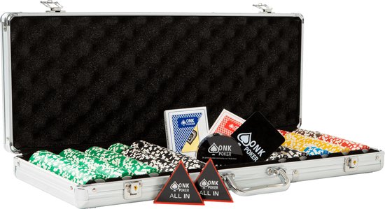 Foto: Onk poker toernooi pokerset 500 poker chips compleet pokerkoffer pokersets pokerfiches pokerchips poker kaarten pokerkaarten dealerbutton all in button cut card