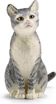 Schleich Figurine 13771 - Animal de la ferme - Chat, assis