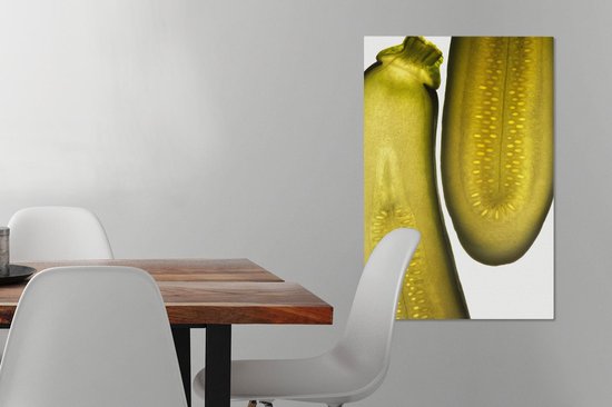 Le diamètre d'une toile de courgette 40x60 cm - Tirage photo sur toile (Décoration murale salon / chambre)