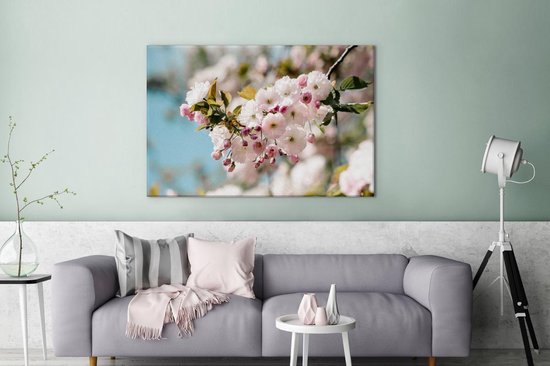 Spring Blossom Canvas 180x120 cm - Tirage photo sur toile (Décoration murale salon / chambre) / Peintures Fleurs sur toile XXL / Groot format!