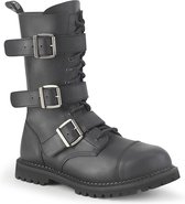 Demonia Veterlaars -38 Shoes- RIOT-12BK US 6 Zwart