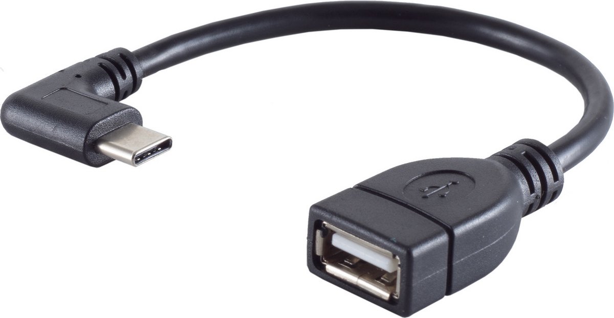 shiverpeaks BS13-20016 USB-kabel USB 2.0 0,12 m USB C USB A Zwart