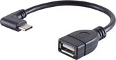 BS13-20016 - 0.12 m - USB C - USB A - USB 2.0 - 480 Mbit/s - Black