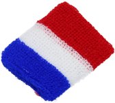 Kinder zweetbandje / polsbandje in het rood / wit / blauw van de Nederlandse vlag (Nederlands elftal), speciaal voor kinderen