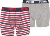 Puma 2-pack boxershorts boys - stripes/red