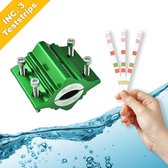 MERXL Waterontharder magneet - Magnetische waterontharder - Waterontkalker - Waterontharder waterleiding - inclusief drie 6 in 1 Teststrips