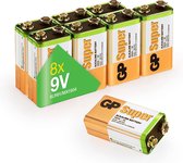 GP Batteries GP1604A-2LB8 9V batterij (blok) Alkaline 9 V 8 stuk(s)