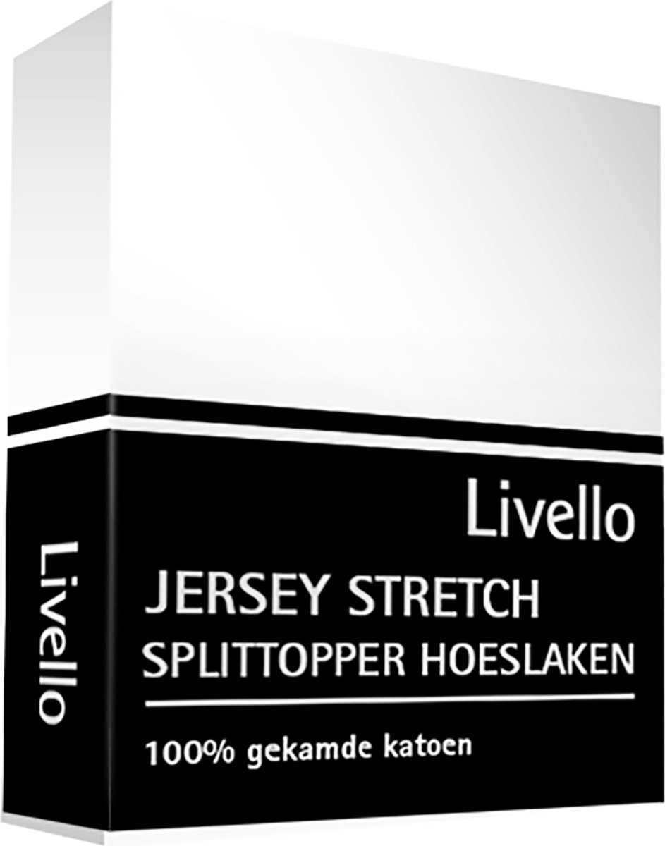 Livello Hoeslaken Splittopper Jersey White 140x200/210
