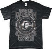 "Gildan T-shirt ""Opa en kleinzoon vrienden voor het leven"" - Maat XL - Katoen - Zwart"