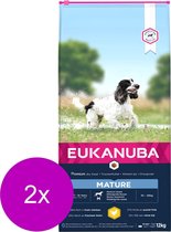Eukanuba Thriving Mature Medium Breed Kip - Hondenvoer - 2 x 12 kg