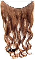 Wire hair extensions wavy rood - 30#