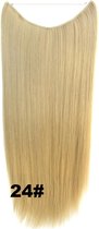 Wire hair extensions straight blond - 24#