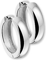 Nana dames Klapoorringen bol 15mm 4mm zilver 925