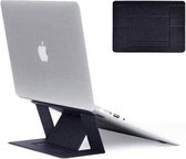 Onzichtbare lichtgewicht laptop standaard Draagbaar, zelfklevende laptopstandaard Opvouwbaar, compatibel met MacBook, Air, Pro, tablets en laptops tot 15,6 inch (zwart)