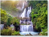 Thi lo su (tee lor su) - de grootste waterval in Thailand - 40x30 Canvas Liggend - Landschap