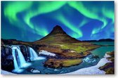 Noorderlicht - bij Kirkjufell in IJsland - 1000 Stukjes puzzel voor volwassenen - Landschap - Sterren - Natuur