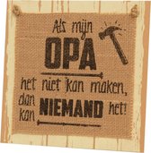 Wooden Sign "Opa" | Vaderdag | Cadeau Tip