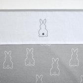 Meyco X Mrs.Keizer wieglaken Rabbit - Silver - 75x100 cm