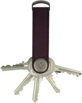 Valenta Sleutelhouder - Key Organizer - 2-7 sleutels - D ring - Leer - Vintage Burgundy Rood