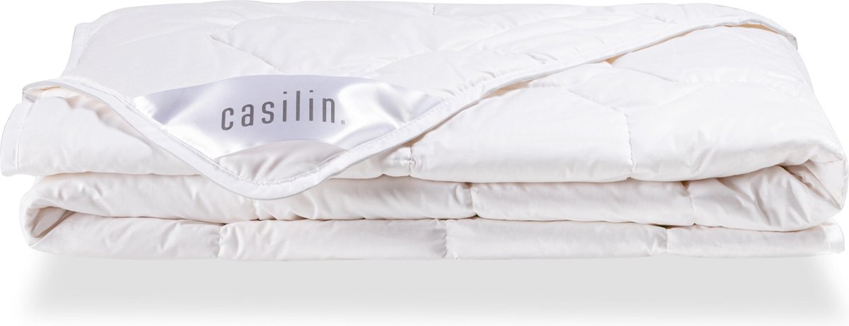 Casilin Dekbed 1 persoons 140 x 200cm - 100% Katoen - Zomerdekbed van Hotelkwaliteit - Wit